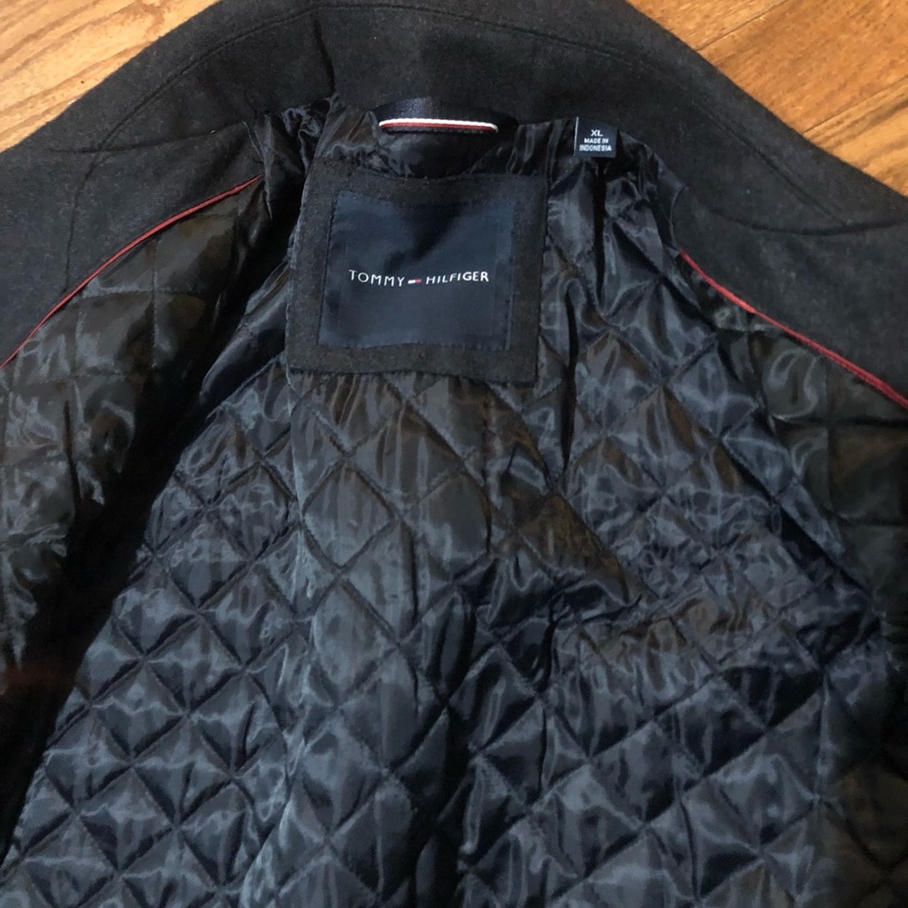 Tommy Hilfiger Men’s Wool Peacoat Size XL - Picture 7 of 8